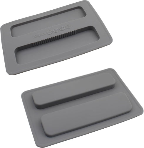 Toaster Cover/Lid, 2 Slice Silicone Bread Machine Upper Cover, Washable Toaster Appliance Top Cover (Grey)