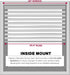 LOTUS & WINDOWARE Cordless Mini Blind, 1" Vinyl Slats, 36" Wide x 54" Long - White