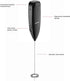 Chefman Handheld Electric Milk Frother, Create Foam for Coffee, Cappuccinos, Lattes, Cordless Stainless Steel Wand