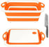 Collapsible Cutting Board, Foldable Chopping Board with Colander, Multifunctional Kitchen Vegetable Washing