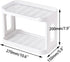 kaileyouxiangongsi 2-Tier Desk Organizers & Dispensers,Mail Holder for Office Desk Organization,Kitchen Spice Rack or Bathroom Countertop Organizer, Gift for Teachers, Classmates, and Friends,White by kaileyouxiangongsi