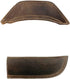 Hide & Drink Rustic Leather Hot Handle Holders, Set of 2 for Cast Iron Skillets & Pans (Bourbon Brown)
