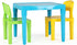 Humble Crew Kids Table and 2 Chair Set, Aqua Table with Chairs