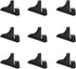 10 Pieces Album Stands, Collectibles Card Holder, Picture Album Bracket, Photo Frame Display Stands (Black, 1.2cm)