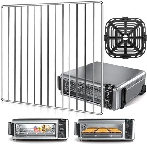 Air Fryer Rack for Ninja Foodi: 10 in 1 SP101 Digital Air Fryer Countertop Oven, Stainless Steel Accessories Baking Tray
