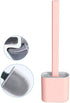 Revolutionary Silicone Flex Toilet Brush with Holder - No-Slip Long Handle, Wall Mounting Cleaning Brush Set