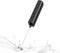 Powerful Electric Milk Frother, Battery Operated Foam Maker Mixer for Coffee, Cappuccino, Latte, Black