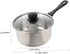 1 Set Stainless Steel Saucepan with Glass Strainer Lid, Induction Pot, Sauce Pot