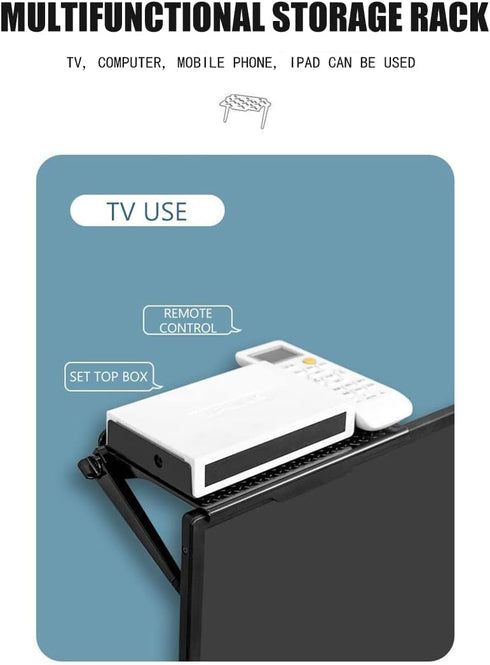 BSASHF 2 11.8 4.7 inch park TV Top Shelf apple tv mount Monitor Shelf Screen Storage Shelf floating tv stand Router