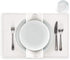 MY DRAP Washable and Reusable Cloth Placemat - 17.7 x 12.6 in, 12 Per Roll, Cotton Cream