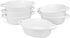 Foraineam 6-Pack 10 Ounce Porcelain Ramekins, Oval Ceramic Baking Dishes with Double Handles