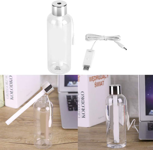 300ml USB Cool Mist Humidifier, Portable Mini Water Bottle Humidifier for Bedroom, Desk, Car, Travel, Office, Baby Home