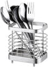 Kitchen Utensil Holder - Stainless Steel Sink Utensil Drying Caddy, Rust-Proof Cutlery Organizer for Kitchen Utensils