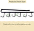 Art Secret 3pcs Mug Holder Under Cabinet, Fit for 1 Inch Thickness Shelf or Less, Black.