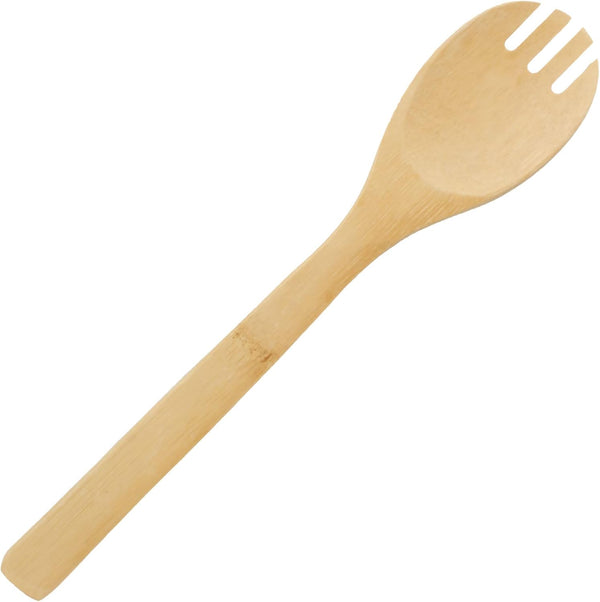 Bamboo Serving/Cooking Utensils, B16 Cooking Spoon with Teeth, 5 Pieces