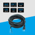25FT Replacement Power Cord, 16 Gauge Polarized 2 Prong Plug Pigtail Electric Power Supply Cable
