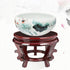 YARNOW Wooden Plant Stand Rustic Flower Pot Base Holder Stool New Oriental Style Plant Saucer Succulent Planter Pot Pallet Pedestal Fishbowl Rack for Vase Display S