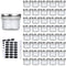 Accguan Mini Mason Glass Canning Jars,4 OZ Jelly Jars With Regular LidsSilver,Ideal