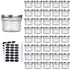 Accguan Mini Mason Glass Canning Jars,4 OZ Jelly Jars With Regular LidsSilver,Ideal