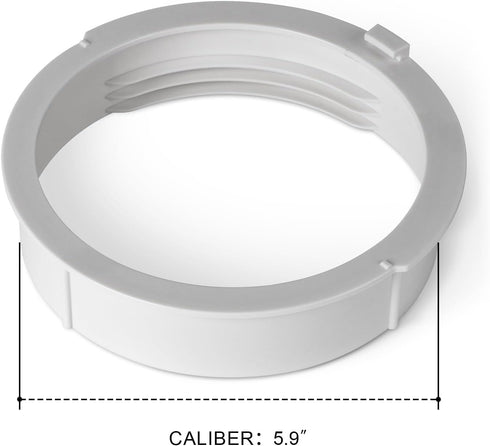 Portable Air Conditioner Exhaust Hose Connector, 5.9 Inch Tube Adapter for Exhaust Port, AA06