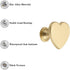 Heart Shaped Coat Hook - Decorative Wall Hook for Clothes, Bags, Hats, 4 Pieces