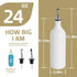 Sweejar Large Ceramic Olive Oil Dispenser Bottle, Opaque Cruet for Oil, Vinegar, Soy Sauce, 24 Fl Oz (Gradient Green)