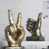 Nice Purchase Hand Finger Gesture Desk Statues - Creative Home Living Room Cabinet Shelf Decoration (Victory Gesture in