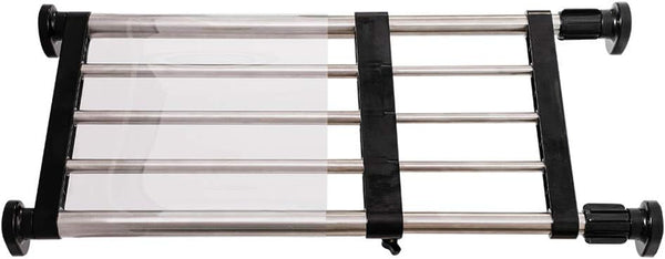 Hershii Expandable Closet Tension Shelf Rod Adjustable Metal Storage Rack Cabinet Organizer