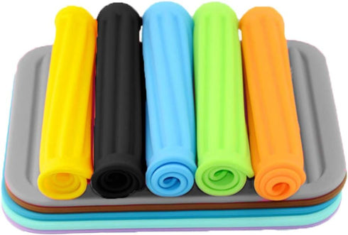 Large Silicone Trivet Mats, 2 Pack Heat Resistant Pot Holder, 9x12 Non-Slip Coaster for Kitchen Table