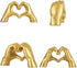 Generic Heart Hands Sculpture Decor, Love Hand Statue Room Decoration, Love Finger Sculpture for Shelf Coffee Table