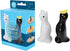 R&M International Set of 2 Black and White Pie Bird Vents