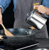 Bacon Grease Container with Strainer, 1.25 L Food-grade Stainless Steel Keeper with Lid and Easy-Grip Handle