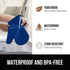 Gorilla Grip Heat and Slip Resistant 4 Piece Silicone Oven Mitt and Trivets Set, Blue