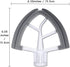Flex Edge Beater for KitchenAid 4.5/5 QT Tilt Head Stand Mixer - Double Silicone Edge Mixer Paddle, White