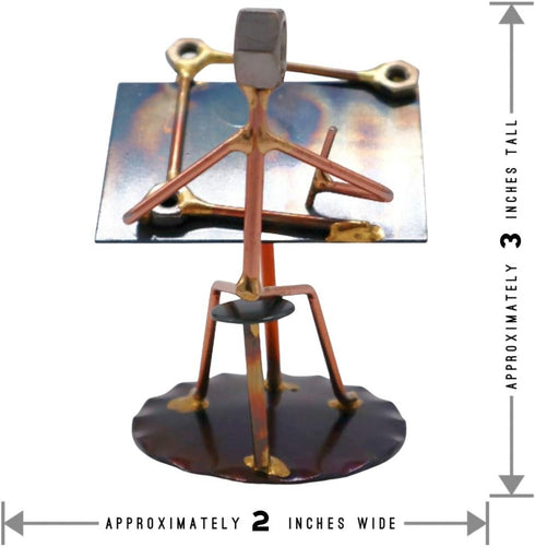 Draftsman Collectible Handmade Metal Art Figurine - Desk Accessories, Trophy, and Office Décor Gift