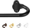 Wrap Around Curtain Rods, Black Adjustable Curtain Rods 36 to 72 Inch for Room Darkening Windows