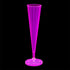 Party Essentials 20 Count Hard Plastic 5 oz Champagne Flutes, Neon Pink