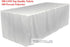 TEKTRUM Fitted Table DJ Jacket Cover, 8-Feet Long, Thick/Heavy Duty/Durable Fabric, White Color (TD-JKT-WHT-8FT)