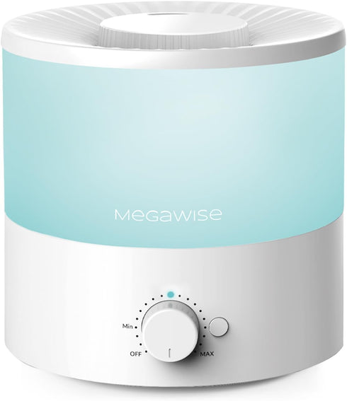 MEGAWISE Cool Mist Humidifiers for Bedroom and Office - 0.5 Gal Essential Oil Diffuser, Quiet Ultrasonic