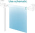 SelfTek 2 Set 25mm Roller Blind Fittings Plastic Brackets with Beaded Chain Replacement Repair Kit