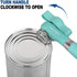 PAKITNER Manual Can Opener, Ergonomic Smooth Edge, Food Grade Stainless Steel, Handheld Side Cut, Green for Home &