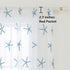Embroidered Teal Starfish Sheer Curtains, 84 Inch Long Rod Pocket Drapes for Living Room, 52 x 84 Inch 1 Panel