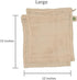 Reusable Organic Cotton Garlic Storage Bags - Washable Mesh Bags with Drawstring for Garlic, Onion, Potato