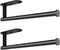MGahyi 13.2 inch Paper Towel Holder - Wall Mount, Self Adhesive or Drilling, Stainless Steel Rack (Black, 2*Rectangle)