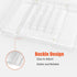 Acrylic Silverware Drawer Organizer, Expandable Kitchen Organizer for Forks and Knives, Multipurpose Storage Solution