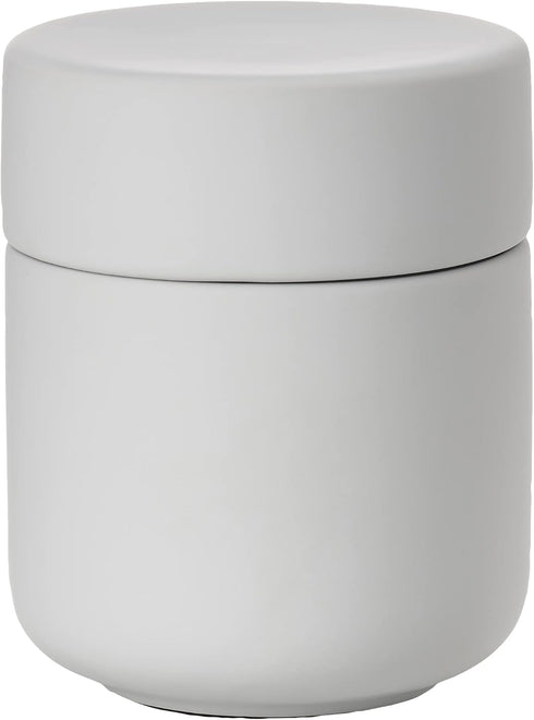 Zone Denmark Ume Taupe Cosmetic Jar, Elegant Storage Solution for Beauty Essentials, Soft Grey