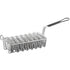 OCS Parts Pro Chef Series Taco Fryer Basket, 12" x 6 1/2" x 4 1/2" Nickel-Plated Steel with Rubberized Handle