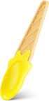 Set (Pack 6) Frozen JoyServe Ice Cream Bowls and Spoons - of Reusable Plastic Ice Cream Cups and Waffle Cone Shaped