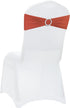 VDS - Terracotta | Spandex Chair Sashes Bows | 25 PCS |