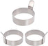 Colorsheng Egg Ring,3 Inch Stainless Steel Omelet Mold Pancake Ring Metal Kitchen Cooking